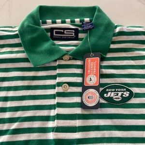 Men’s New York Jets polo shirt size large NWTs